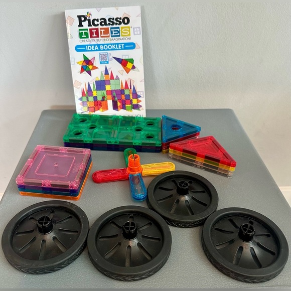 PICASSO TILES 20-Piece Windmill & Wheel Magnetic Tile Set, Complete Set - Picture 8 of 8